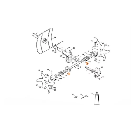 STIHL  Podkładka dystansowa 4600 642 8700